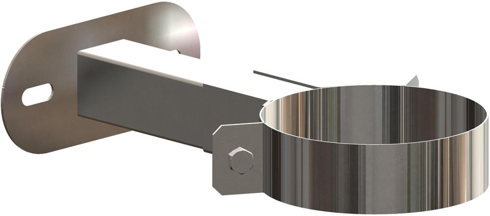 ATEC Wandabstandhalter 50-150mm DN80/125 Edelstahl blank kürzbar, 701744