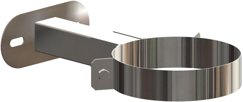 ATEC Wandabstandhalter 50-150mm DN110/160 E Edelstahl blank kürzbar, 703744