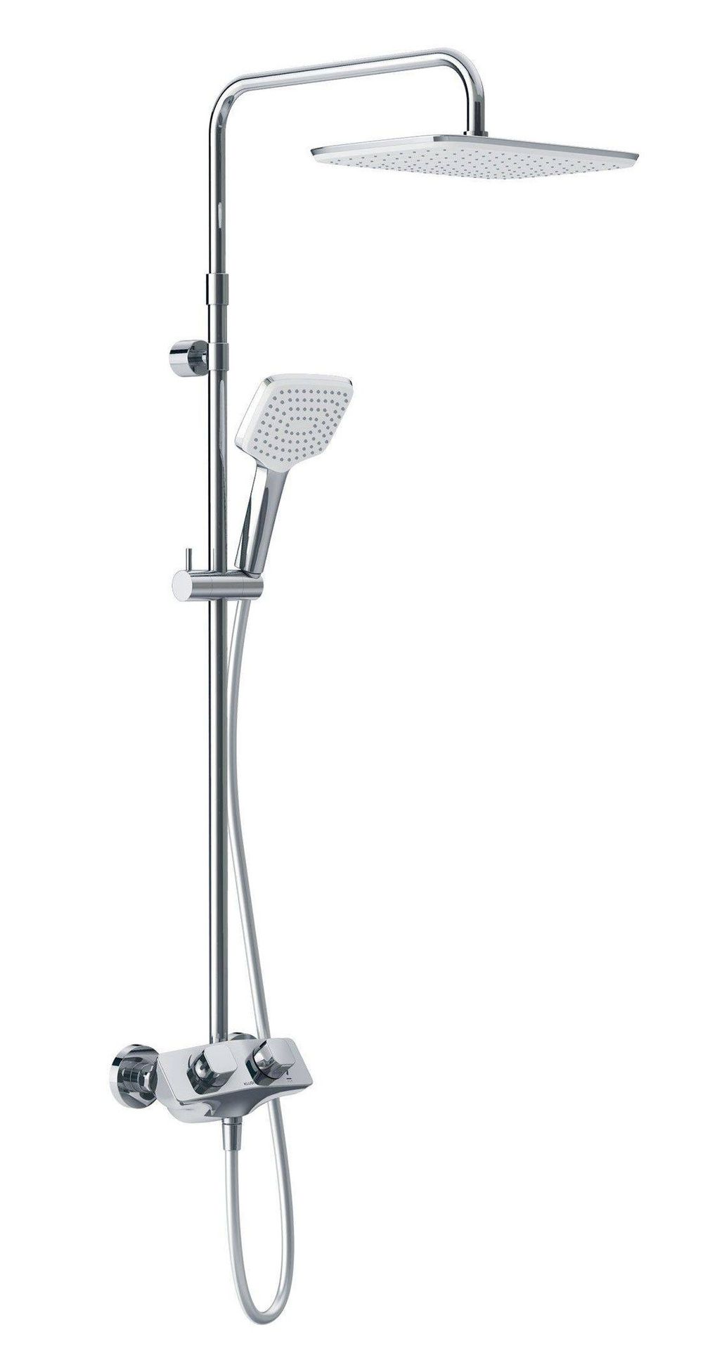 KLUDI COCKPIT Explorer Thermostat Dual Shower System, chrom, 8005005-00