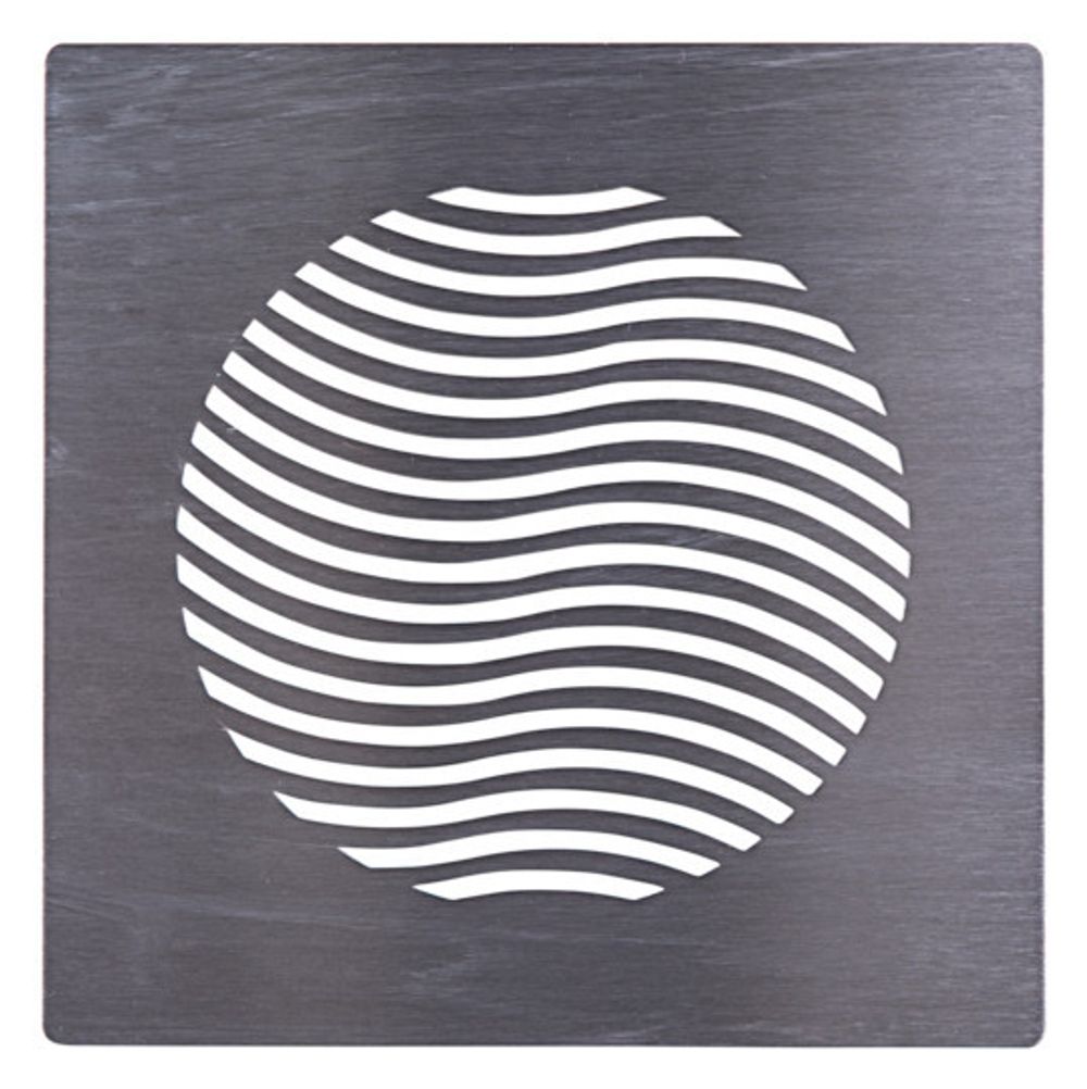 Pluggit Abluftblende aus Edelstahl, Design Wave, EVBP3