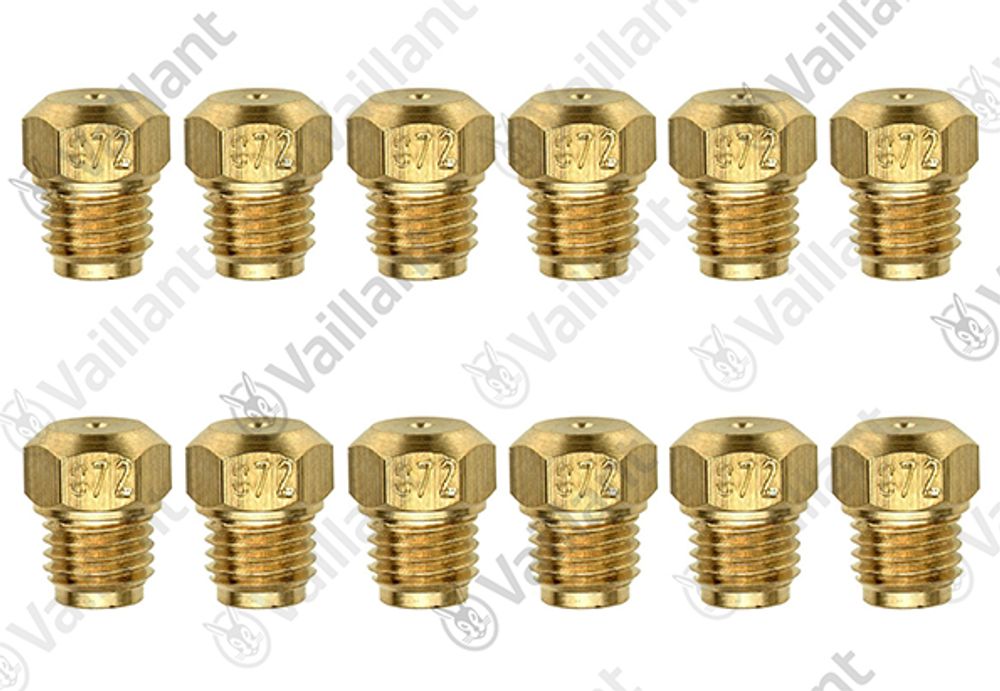 VAILLANT Brennerdüse, 0,72, (x12) MAG 11-0/0 GX u.w. Vaillant-Nr. , 291203