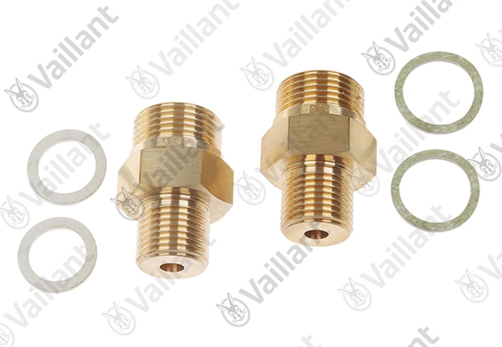 VAILLANT Brennerdüse, H-Gas G20 6,9, (Set a 2) VKK 806-2806 R1 u.w. Vaillant-Nr. , 509157
