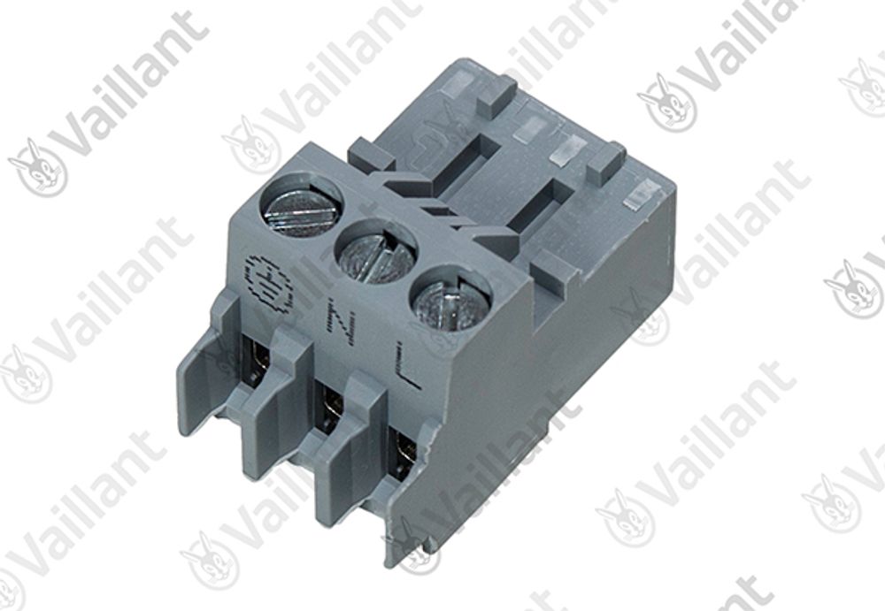 VAILLANT Stecker, Rast 5 3-polig grau VK 10-25/6-1 E-C u.w. Vaillant-Nr. , 0010048112