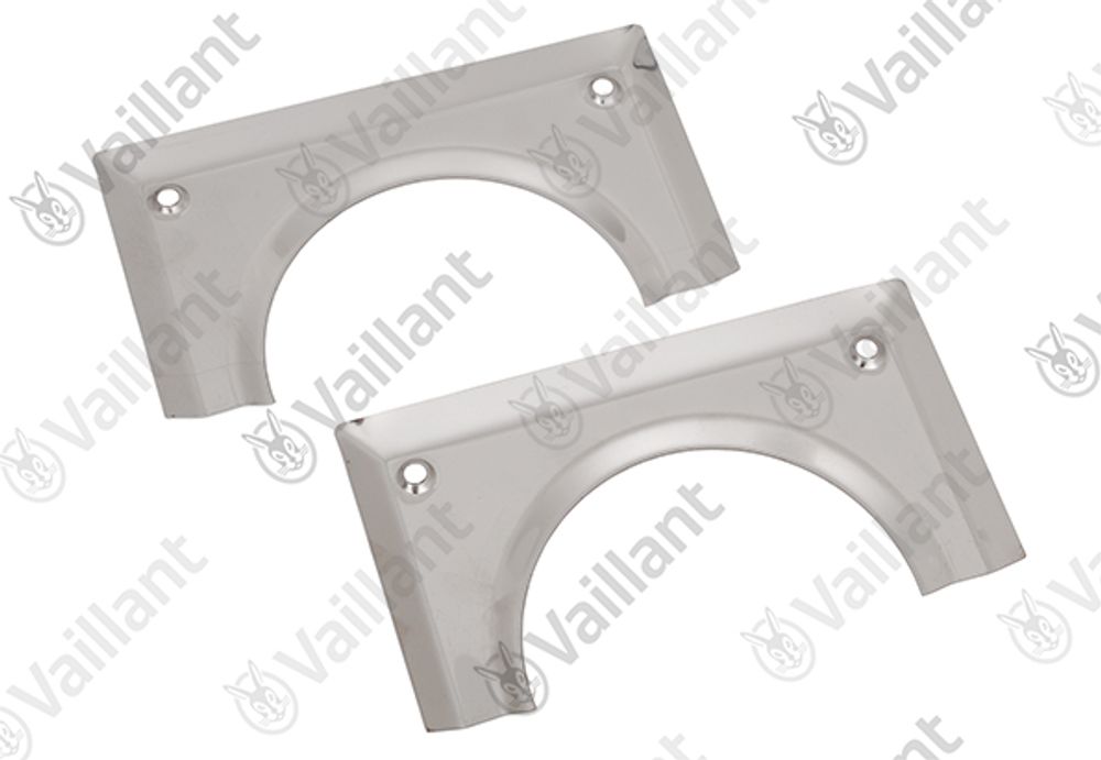 VAILLANT Rosette, DN 125, geteilt (Edelstahl) System 80/125 PP, Fassadensystem Vaillant-Nr. , 0020059480