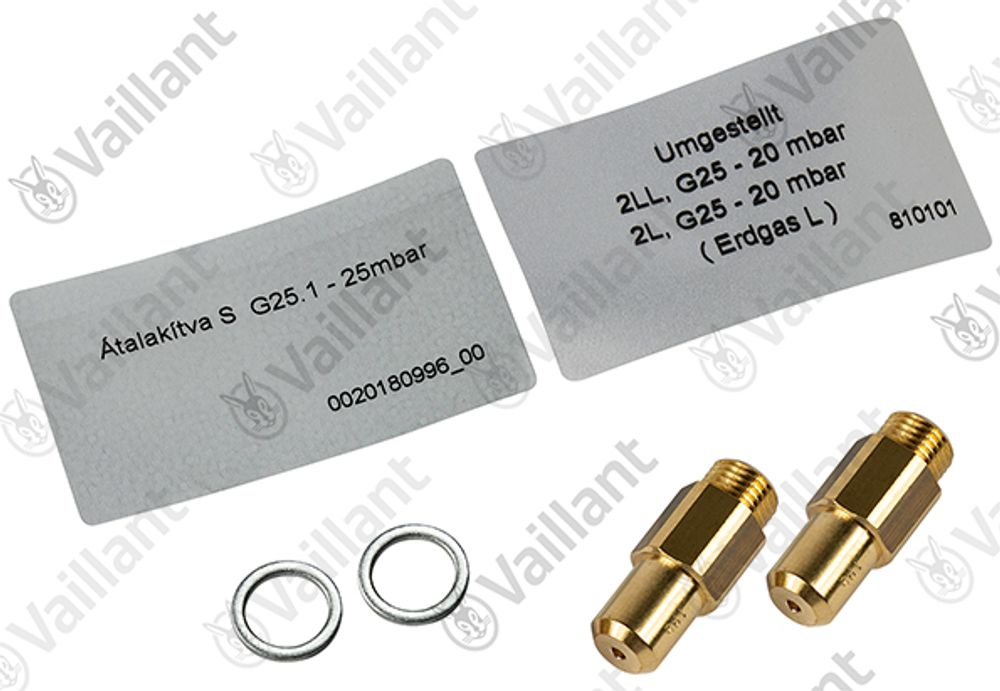 VAILLANT Umstellsatz, D=1.95 (LL-Gas) VGH 130/7 XZU u.w. Vaillant-Nr. , 0020274835