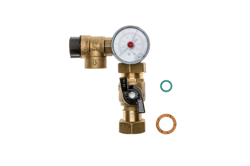 BRÖTJE Sicherheitsventil 6bar mit Manometer, 7643055