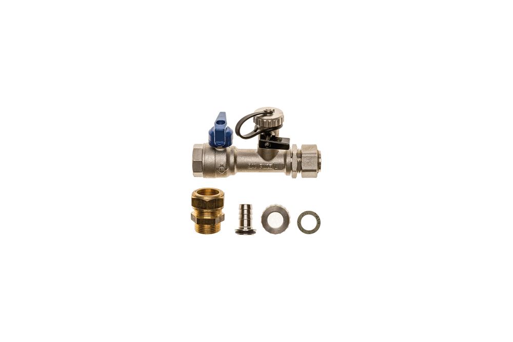 BRÖTJE Kugelhahn für Rücklauf, 22 mm für IAS 2, 907422