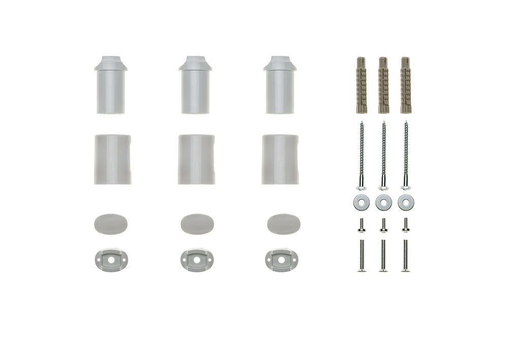 BRÖTJE Montage-Set new classic weiß (3 Halter), 971034