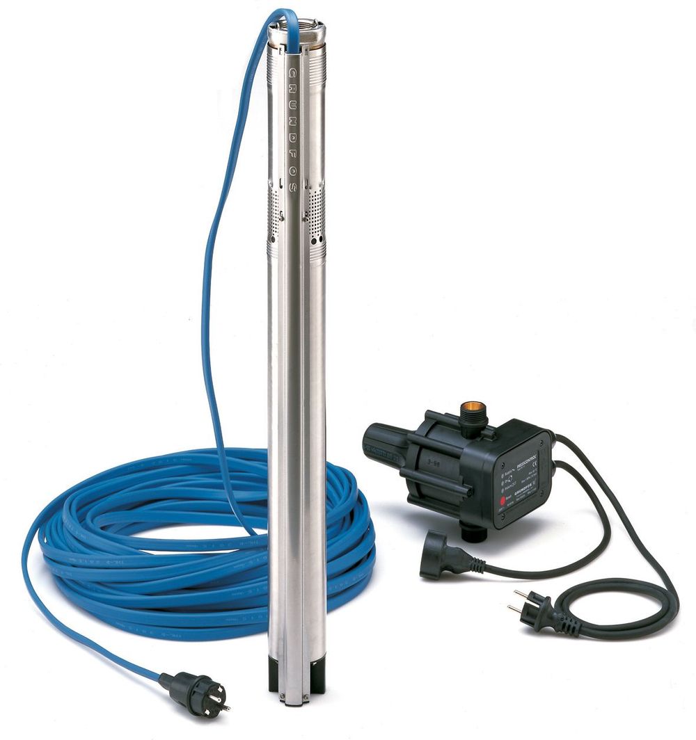 Beregnungspaket Grundfos SQ 3-40 m.30m Kabel m.10 Kabelbinder u.PM 1, 96160907