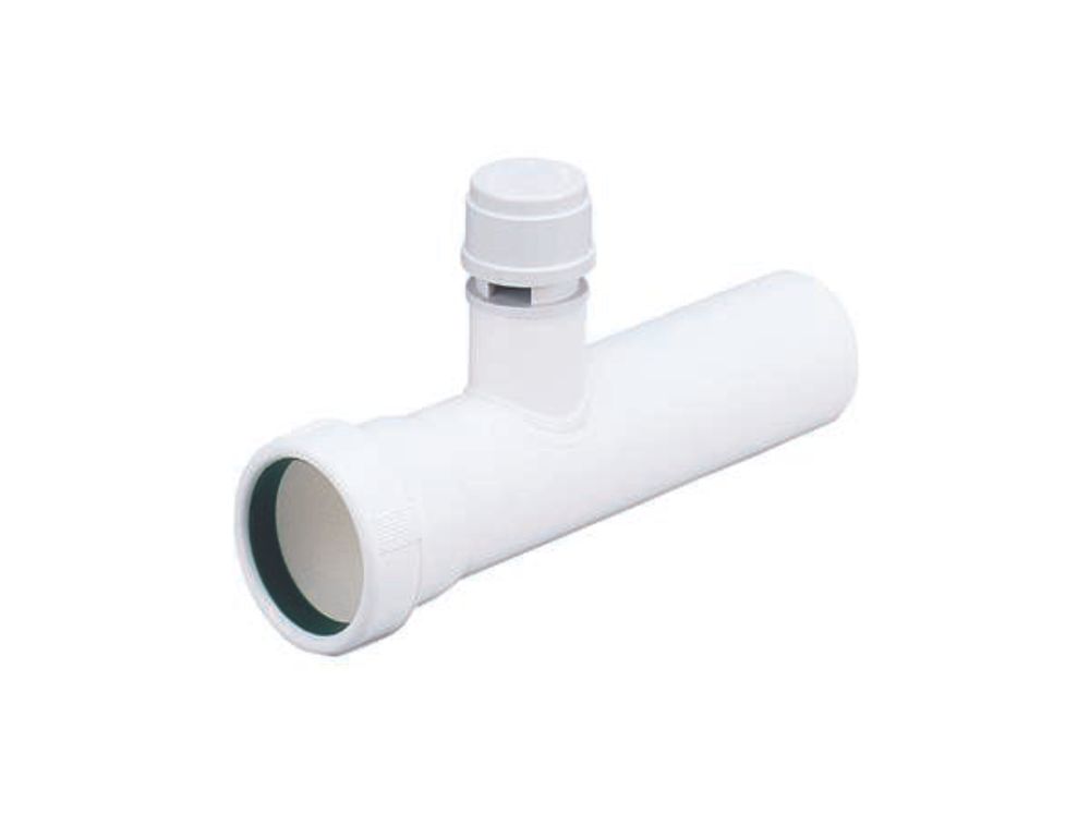 DALLMER Verlängerungsrohr V 5, 215 mm lang, mit Belüfter, DN 50, 090539