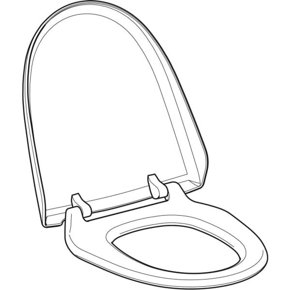 Geberit GE WC-Sitz und WC-Deckel weiß-alpin zu Geberit AquaClean 8000 / 8000plus, 250034111