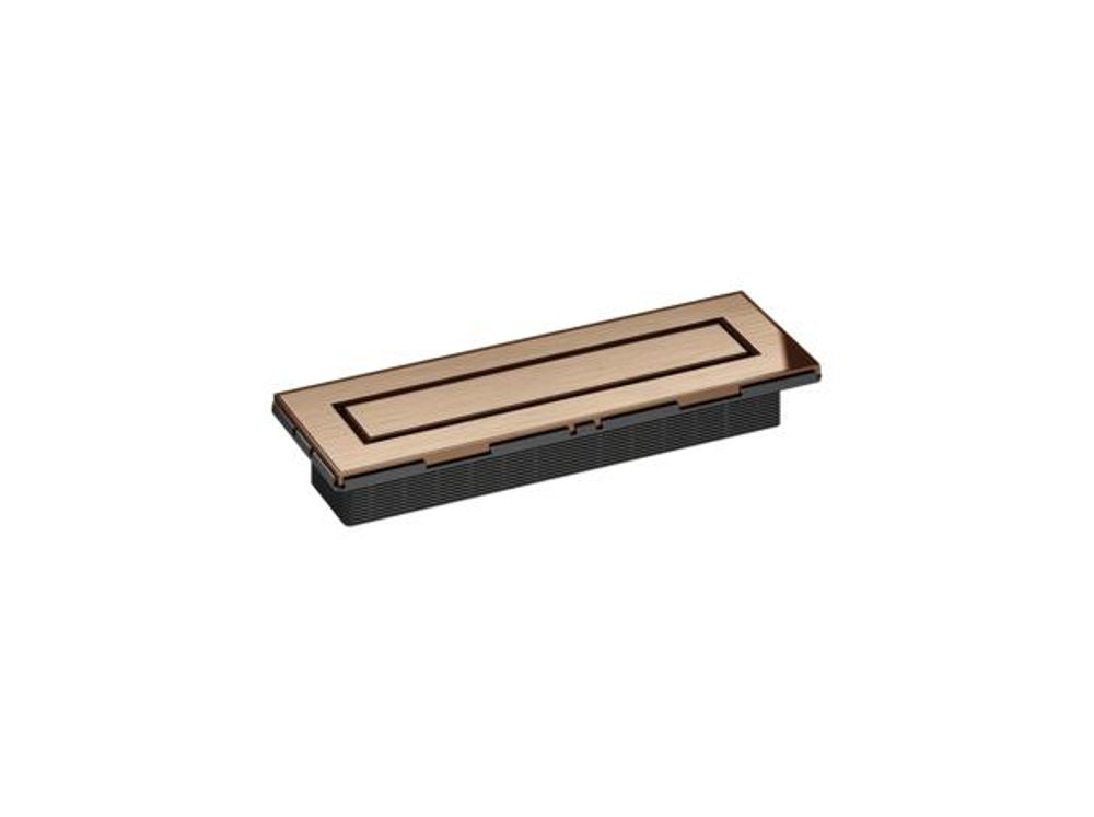 DALLMER Duschrinne CeraNiveau rotgold matt, 300 x 100 mm, 511058