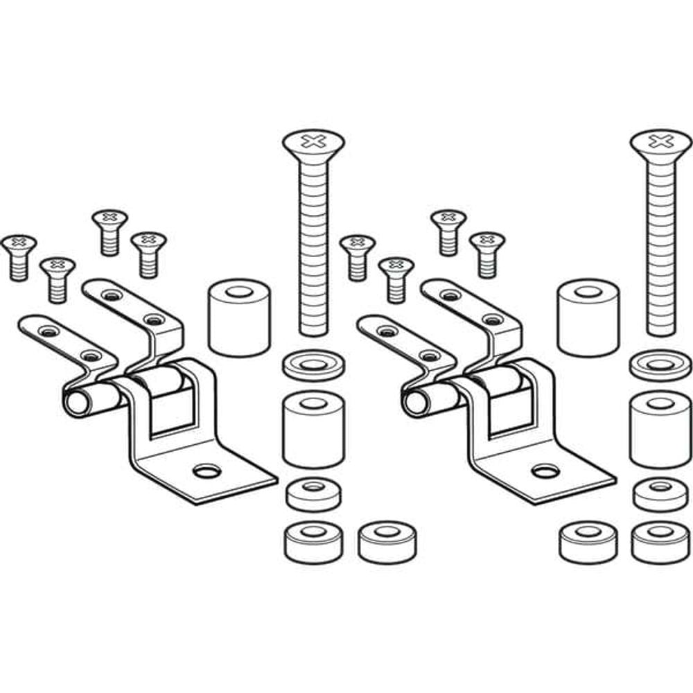Geberit Set Scharniere für WC-Sitz Courreges, 596240000, 596240000