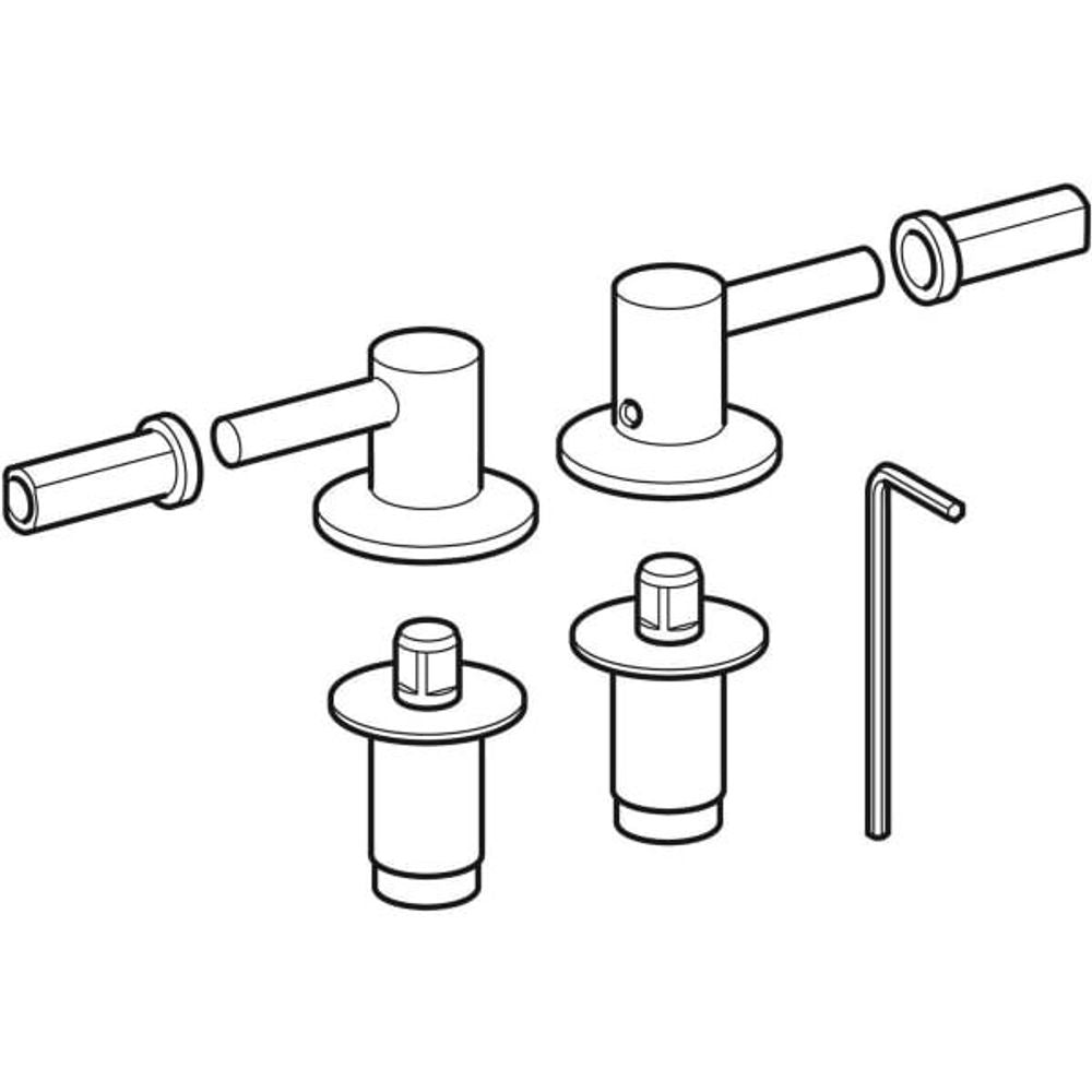 Geberit Scharniere (Set) für WC-Sitz 500 by Citterio, 598130000