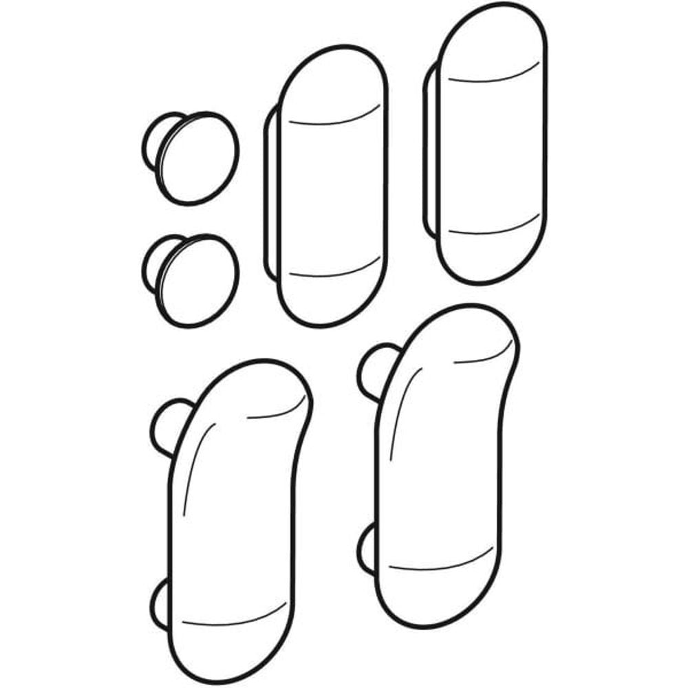 Geberit Puffer Set, für WC-Deckel 1 Satz, 598141000, 598141000