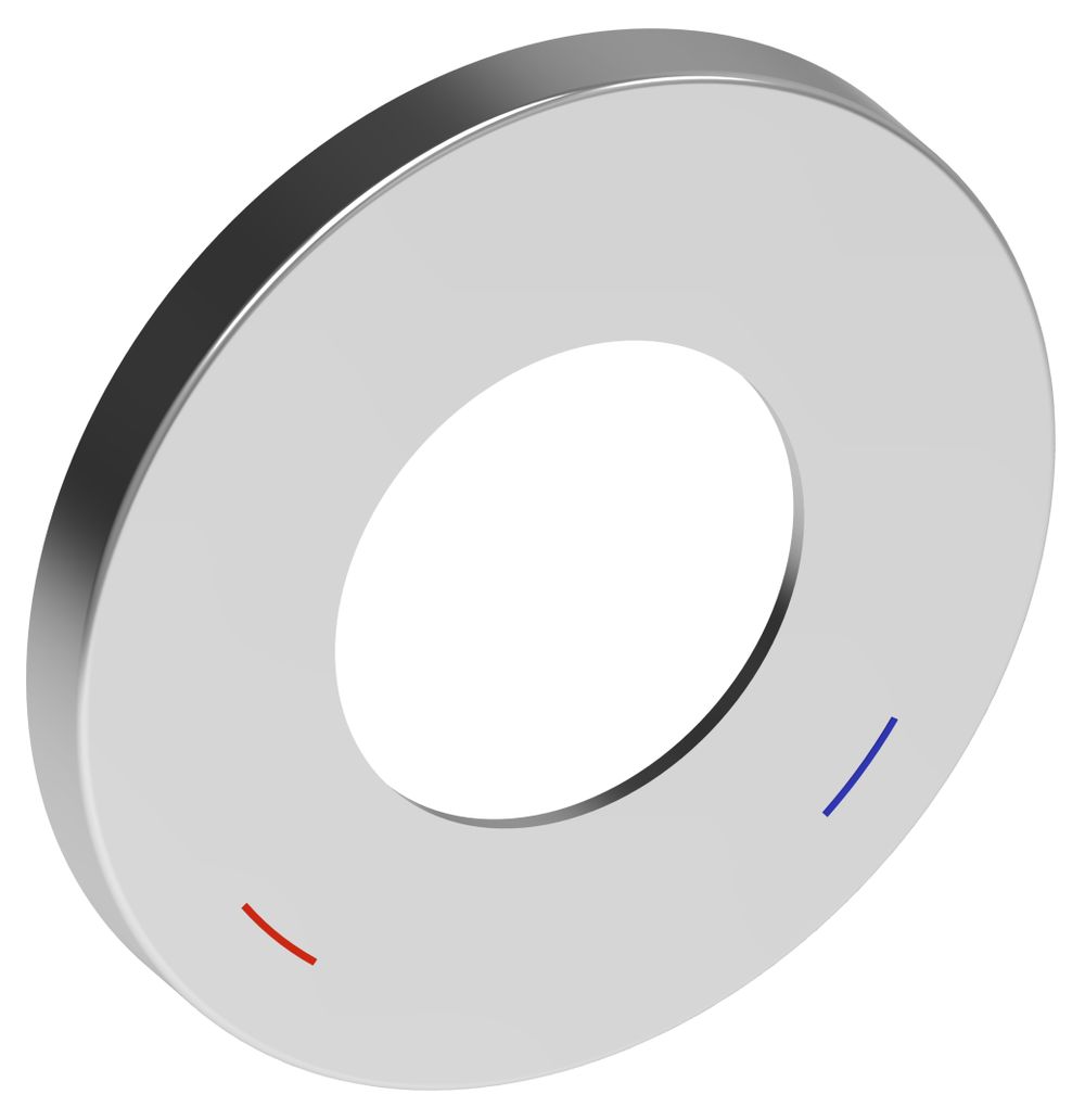 KEUCO IXMO Wandrosette für Einhebelmischer, rund D: 105 mm verchromt, 59551010091