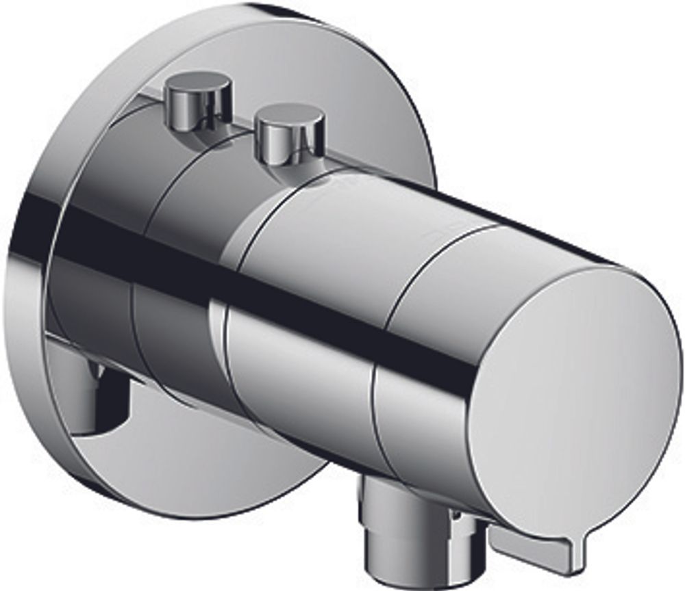 KEUCO IXMO IXMO_solo Thermostat mit Schlauchanschluß eckig verchromt, 59554010002