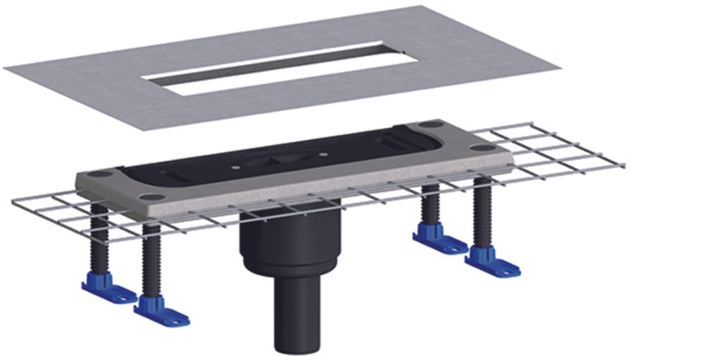 DALLMER Ablaufgehäuse CeraFlex senkrecht, DN 50, 537164