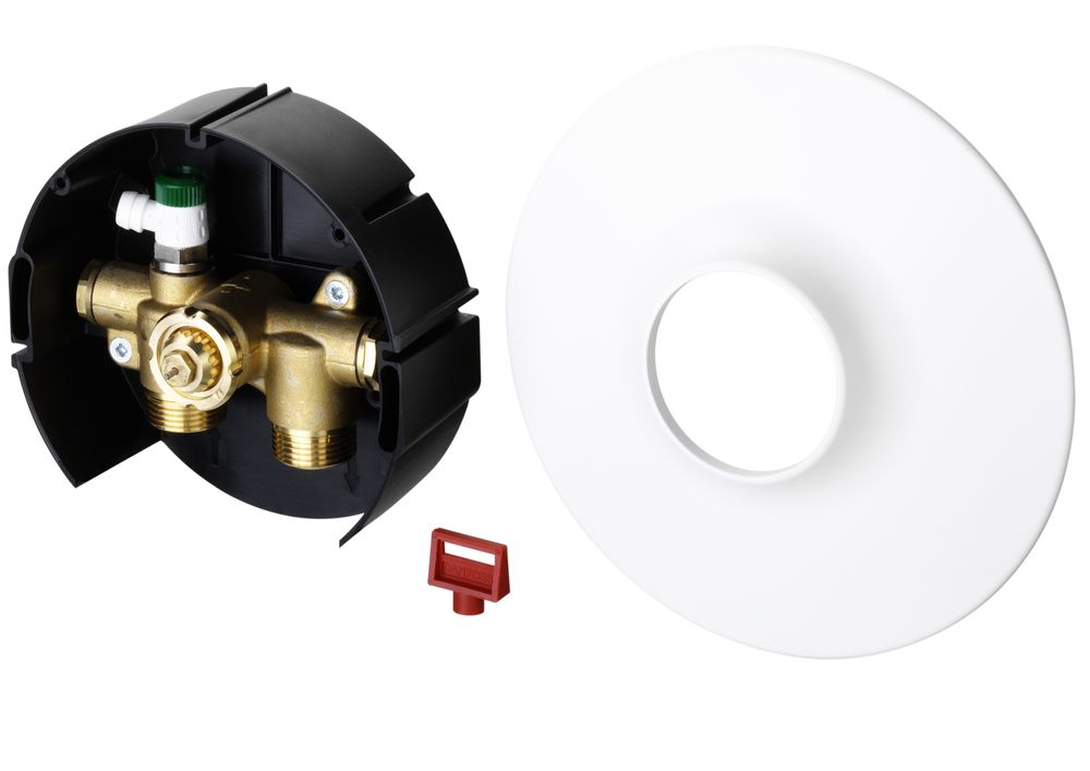 Danfoss Wandeinbaukasten f, Fußb,temp,, Abdeckung rund, G 3/4 A, 003L1015