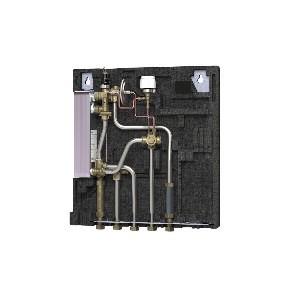 Danfoss Wohnungsstation Evoflat WSS 2 ohne Heizung, 49kW, Dämmhaube, 145G0191