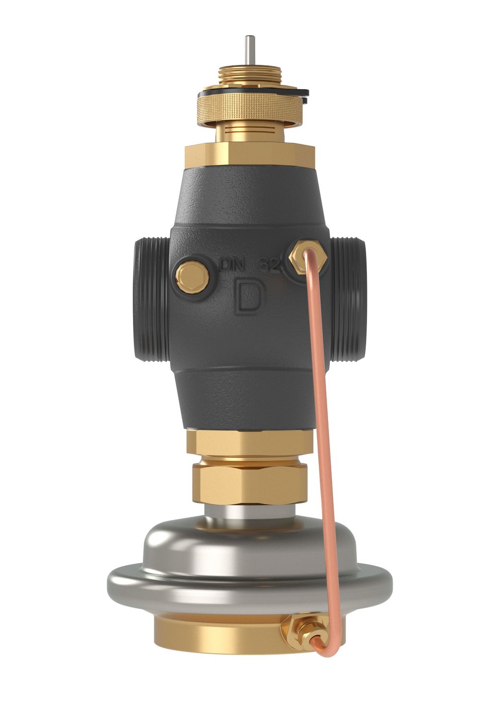 Danfoss Vol,-stromregl, mit Stellv, AVQM DN32, Kvs 12,5 PN25,GGG-40,3, G13/4A, 003H6753