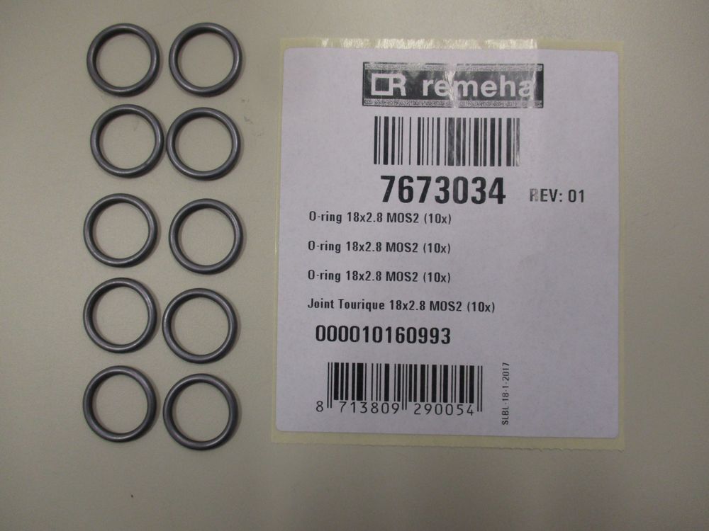 Remeha O-Ring 18x2.8 (10x), 7673034