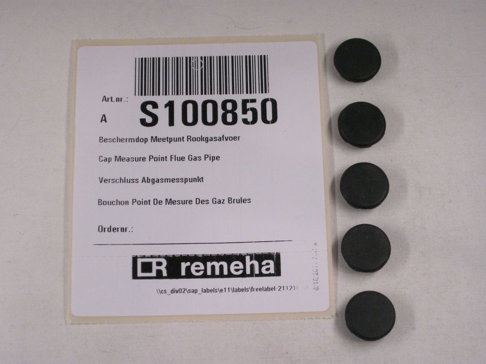 Remeha Messstopfen EPDM schwarz (5x), S100850