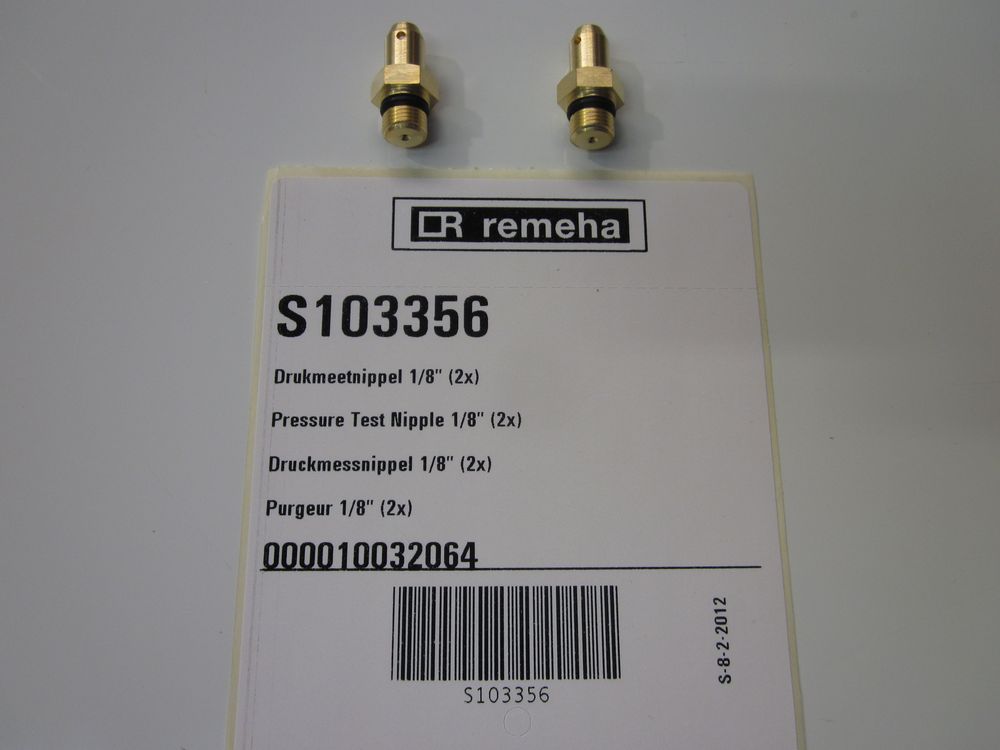 Remeha Druckmessnippel 1/8 (2x), S103356