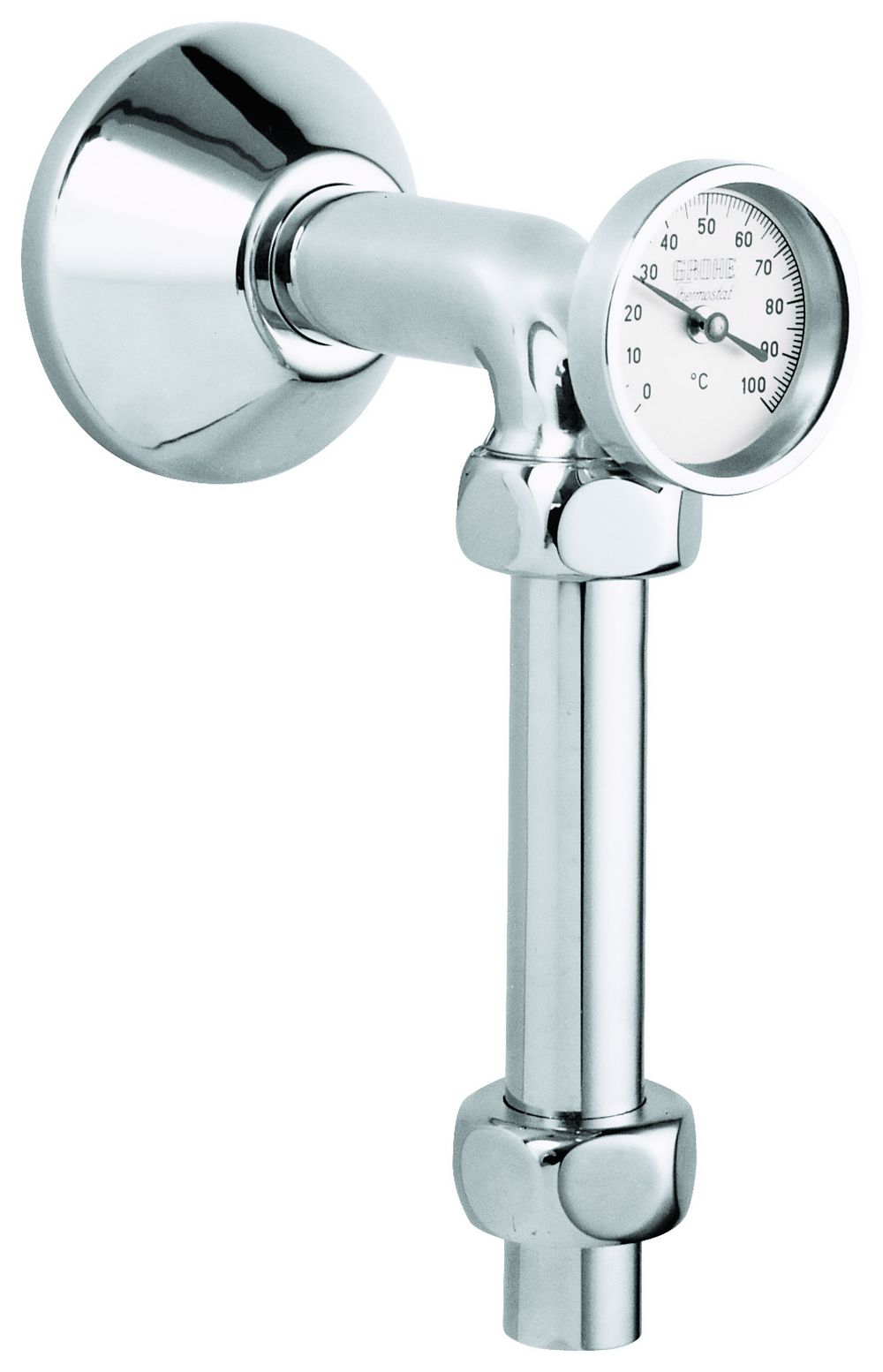 GROHE Abgangsbogen 12442 m.Thermometer m.Quetschverschraubungen 3/4\"x1\" chrom, 12442000