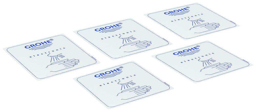 GROHE Sticker 42177 f. WT-Einlochbatt. mit Elektronik-Piktogramm 5 Stk., 4217700M