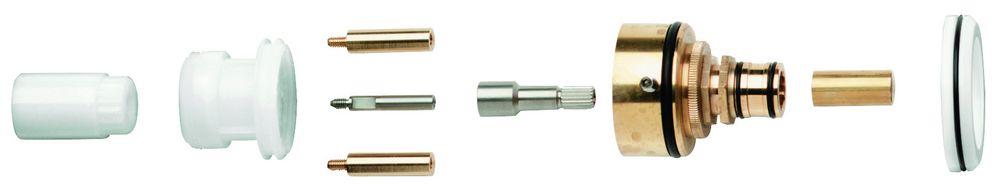 GROHE Verlängerung 47653 f.THM Brause UP nicht steigende Spindel 27,5 mm chrom, 47653000