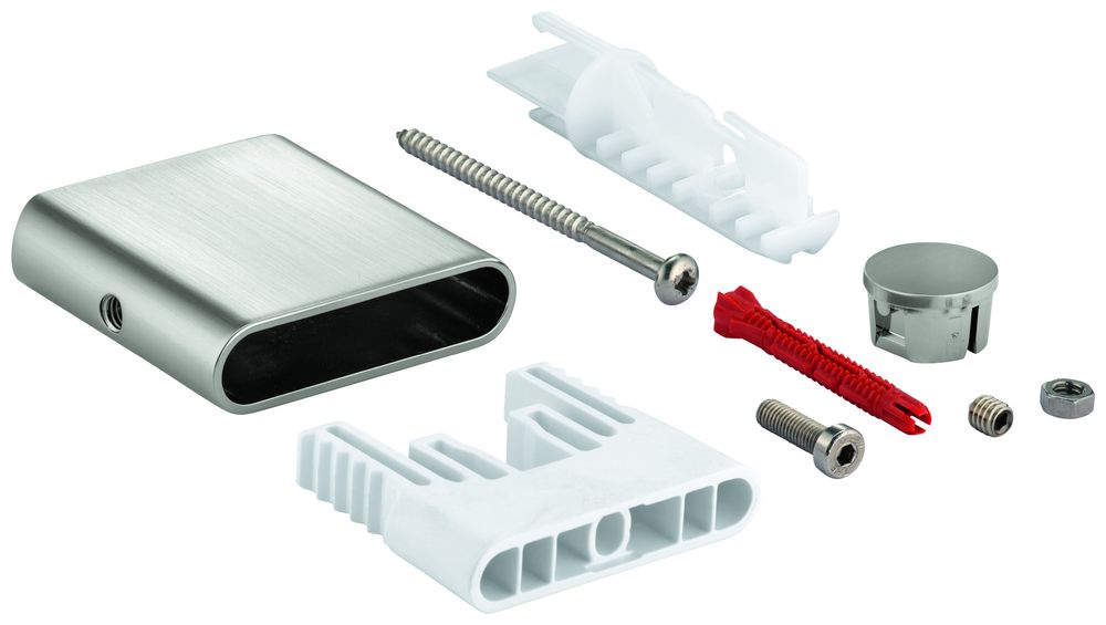 GROHE Brausestangenhalter für Rainshower SmartActive Brausest.,Metall, supersteel, 48425DC0