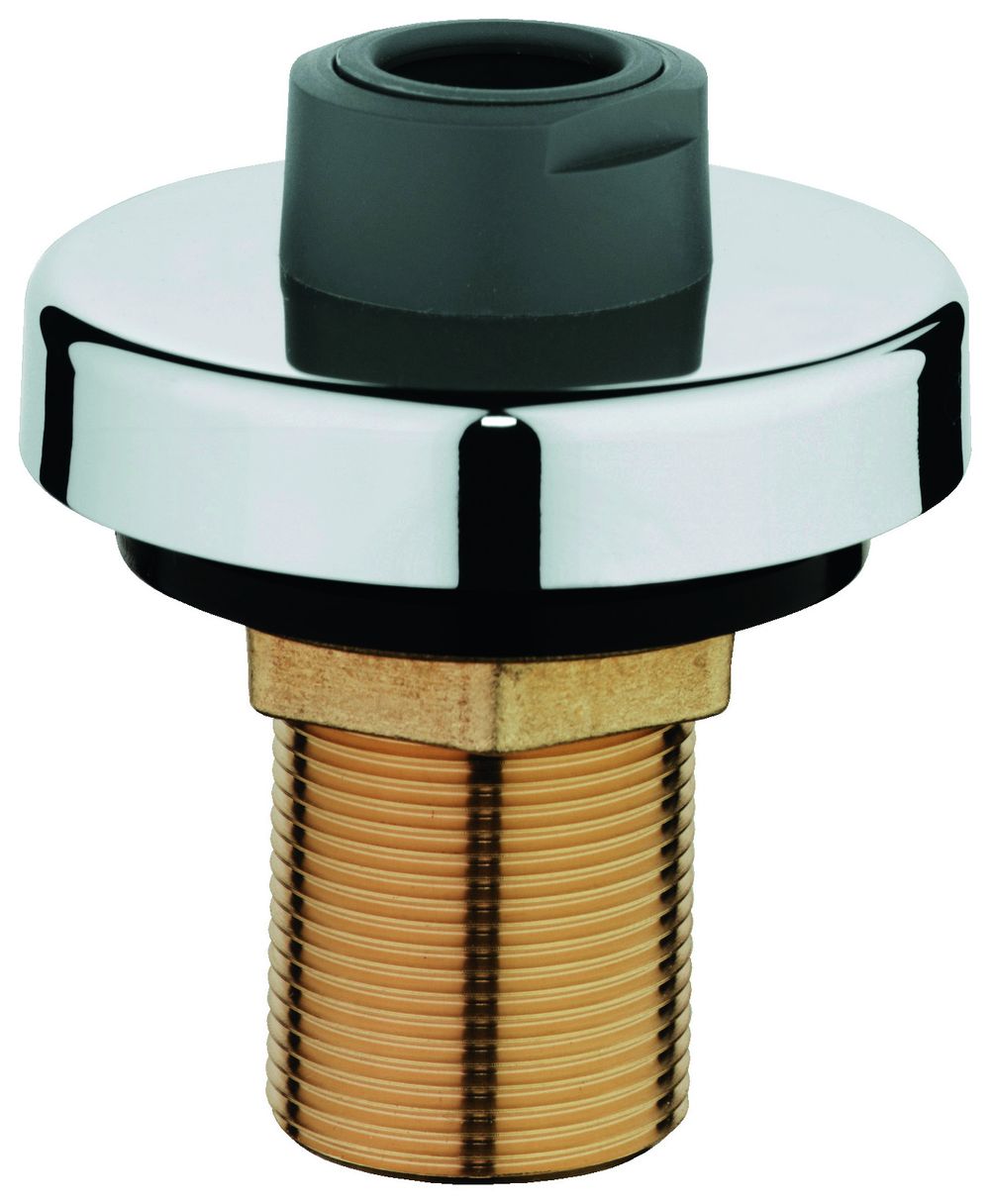 GROHE Schlauchdurchführung 46487 f. HB 3-Loch-Wannenkombin. chrom/dunkelgrau, 46487IX0