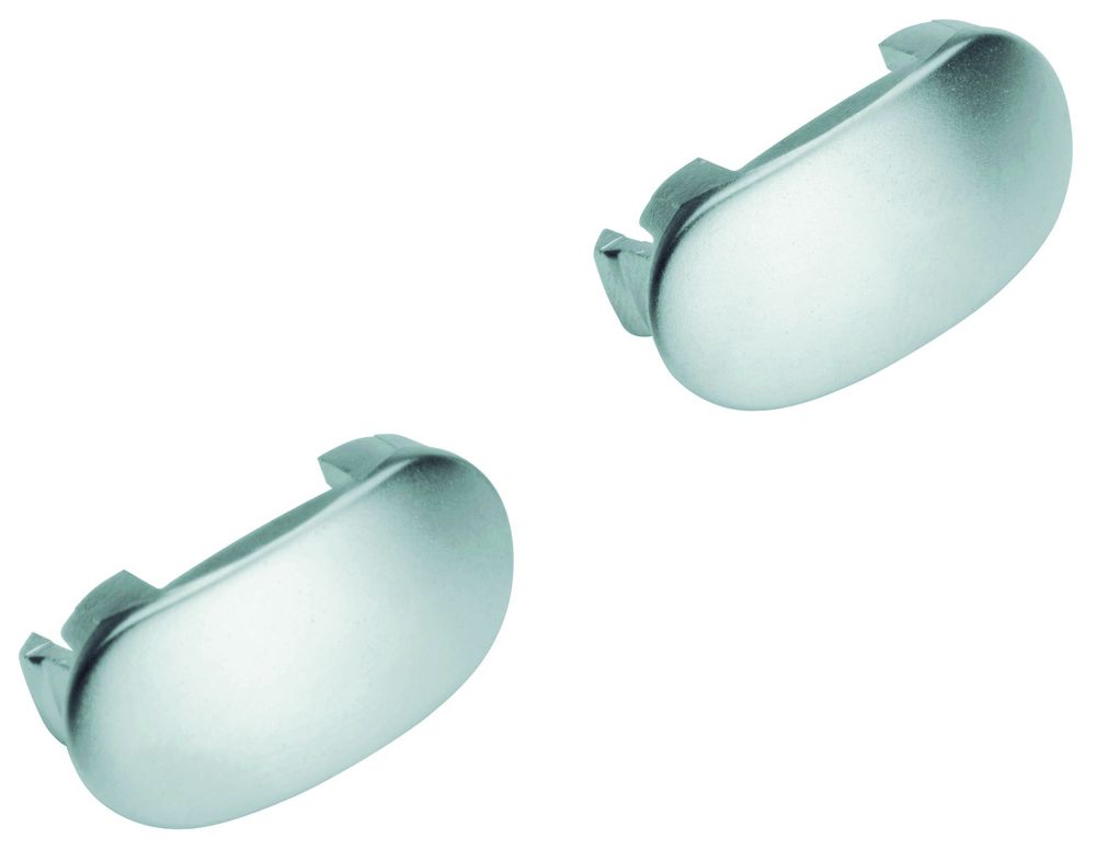 GROHE Abdeckkappe 02490 für Griff 2 Stück mattchrom, 02490P0M