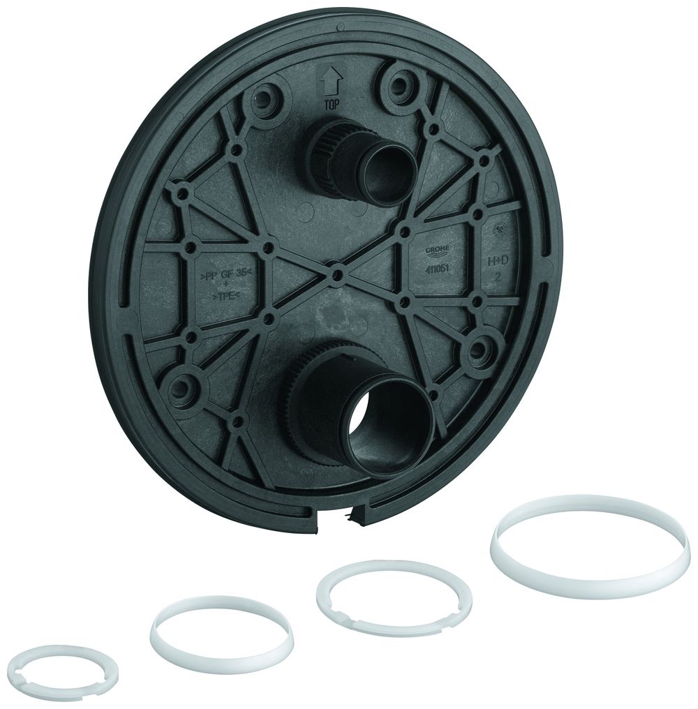 GROHE Montageplatte 49080 für Thermostat-Fertigmontagesets, 49080000