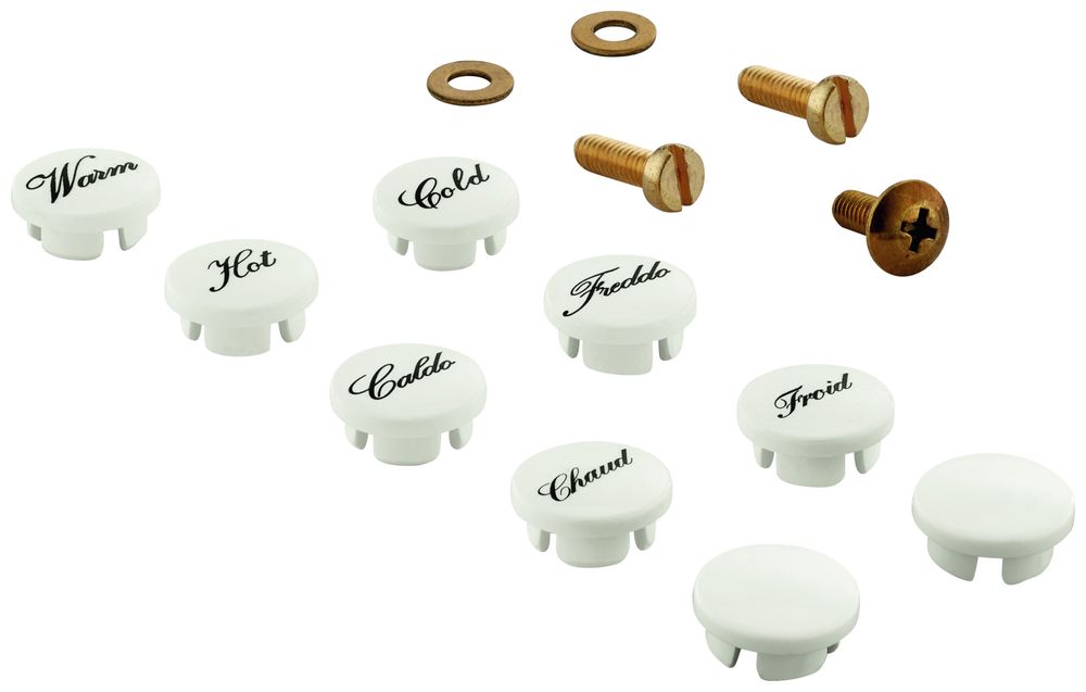 GROHE Markierungsplättchen 45305 für Kreuzgriff Sinfonia chrom, 45305000