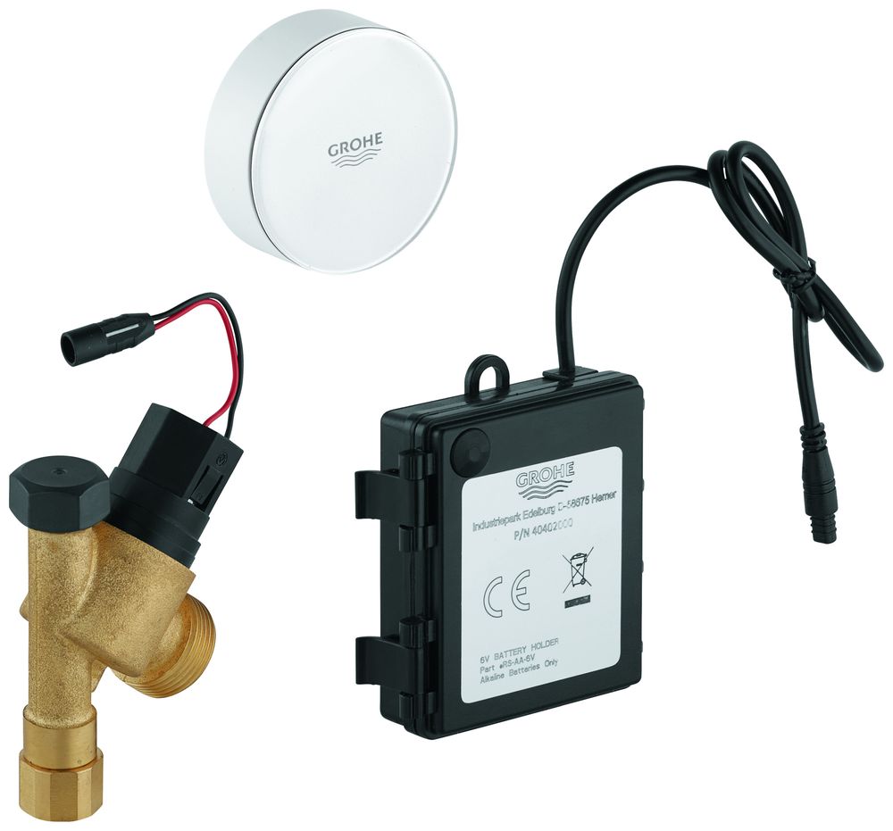 GROHE Absperrventil Switch 40402 für Geschirrspüler batteriebetrieben chrom, 40402000