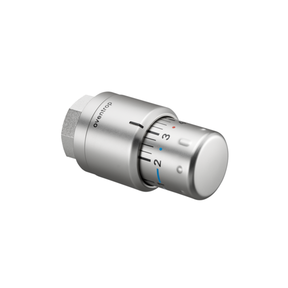 OVENTROP Thermostat Uni SH M 30 x 1,5, 7-28 C, 0 * 1-5, Flüssig-Fühler, Edelstahl-Design, 1012085