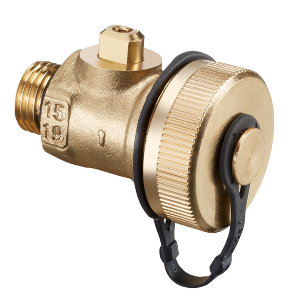 OVENTROP F+E Kugelhahn mit Außengewinde G 1/4 für Armaturen mit Classic-Messtechnik, 1060191