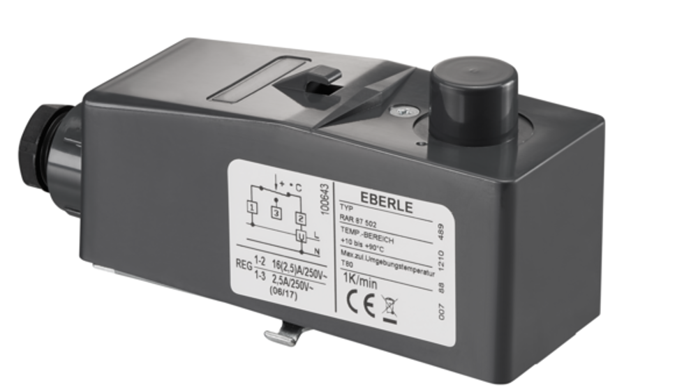 OVENTROP Sicherheitstemperaturwächter Sensor LW TH mit verdeckter Temperatureinstellung, 1143000
