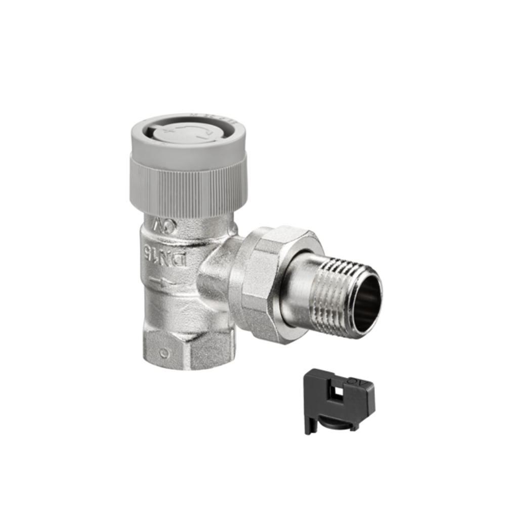 OVENTROP Thermostatventil AQH Eck DN 15, Rp 1/2 x R 1/2, PN 10, Durchflussbereich 35 - 420 l/h, 1183094