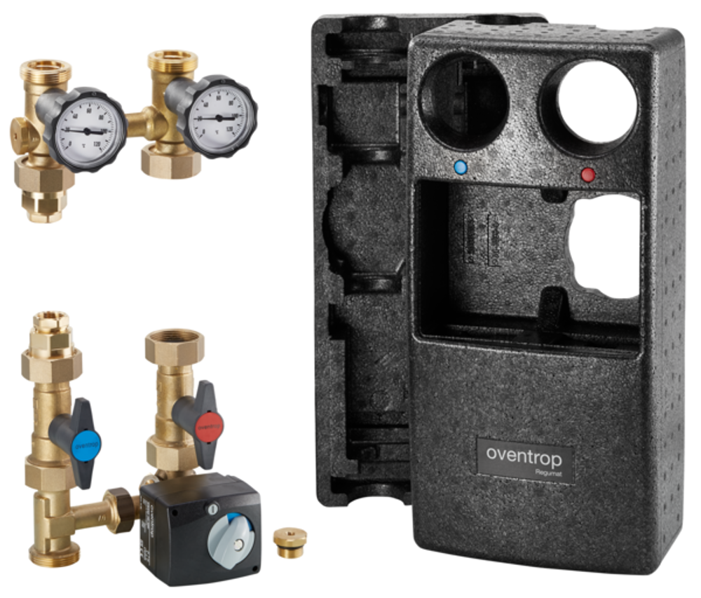 OVENTROP Gemischte Heizkreisstation Regumat M3-180 WMZ DN 25, ohne Pumpe, 1356250