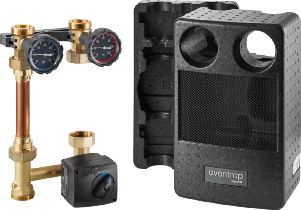 OVENTROP Gemischte Heizkreisstation Regumat M3-180 kurze Bauform DN 25, ohne Pumpe, 1357220