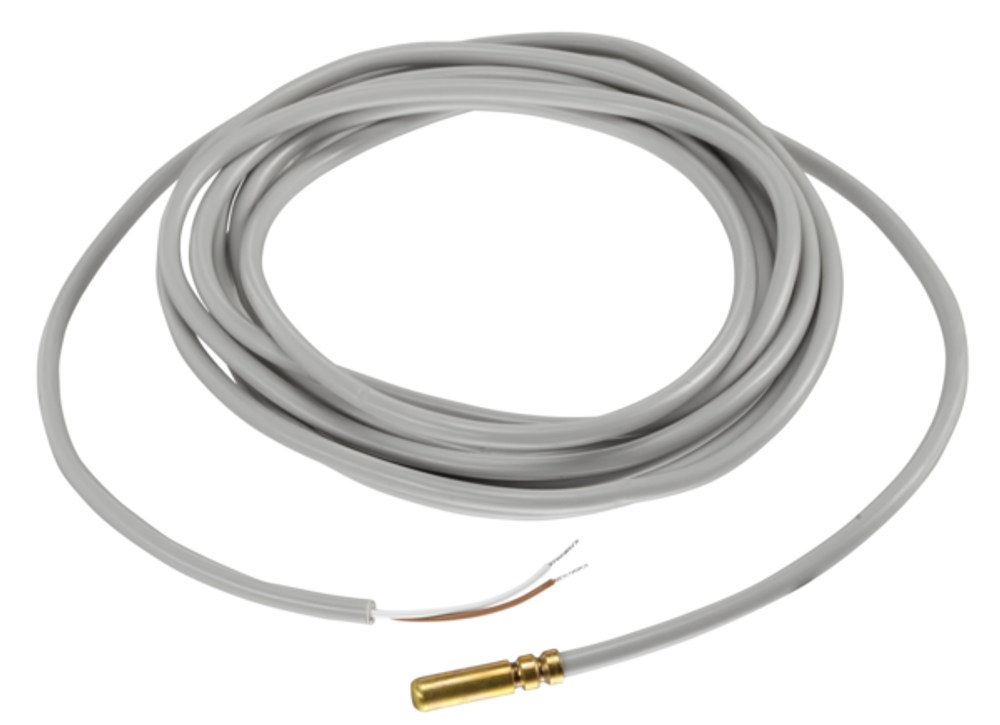 OVENTROP Temperaturfühler Sensor LW TH zur Temperaturmessung und -erfassung an Kollektoren, Fühlerelement PT 1000, Dauertemperaturbereich bis 180C, Länge 2 m, 1369094