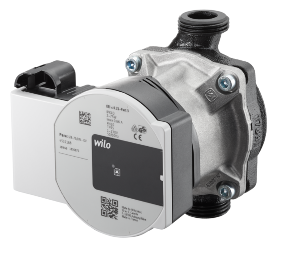 OVENTROP Pumpe Wilo PARA 15-130/8-75/LIN-9 für Regumaq X-25/X-45 Primärkreis, 1381166
