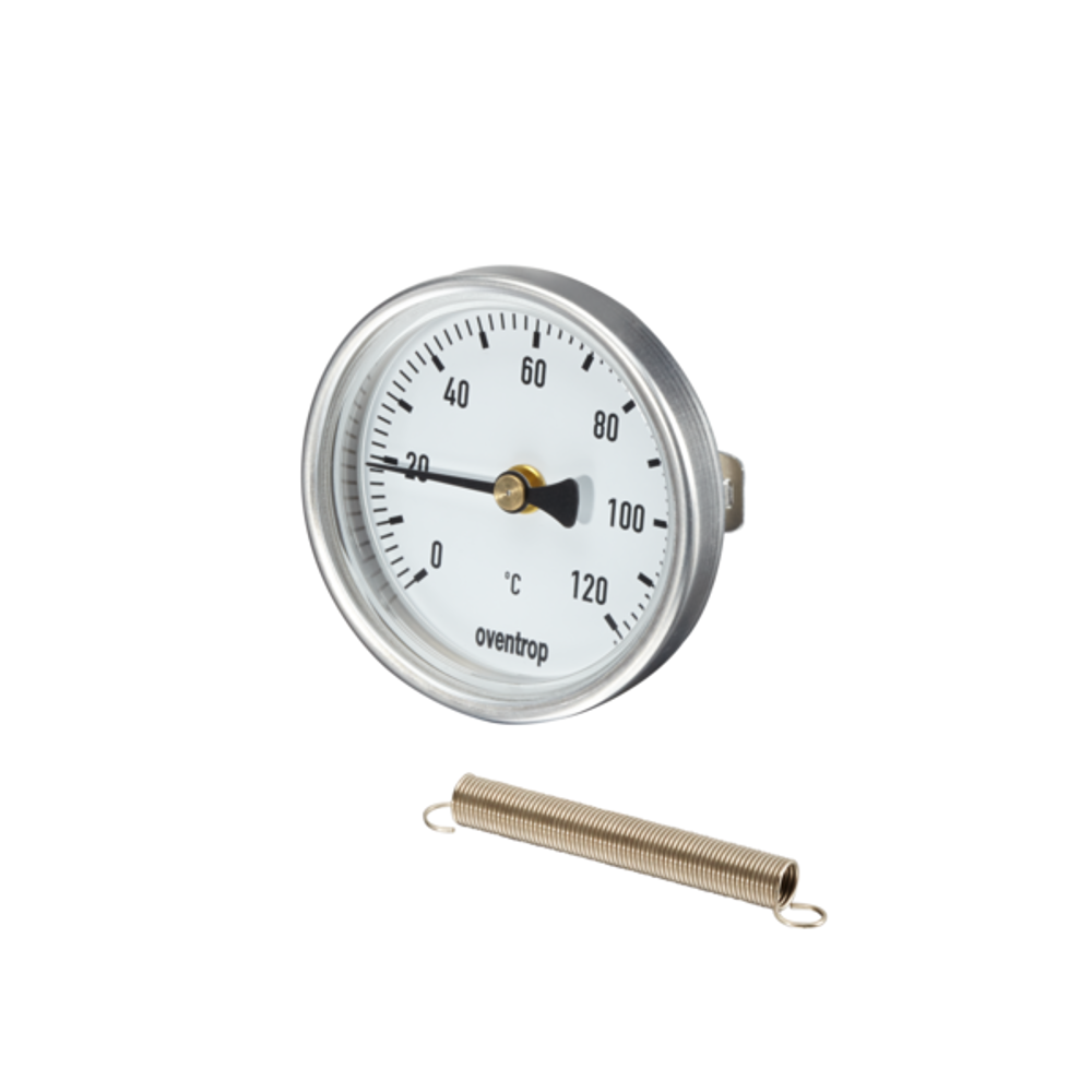 OVENTROP Anlegethermometer für Messing Heizkreisverteiler, 1404095