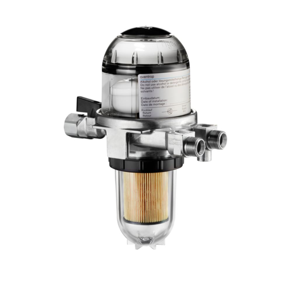 OVENTROP Kombination Heizölfilter und Heizölentlüfter Toc-Duo-3 DN 10, tankseitig G 3/8 IG, brennerseitig G 3/8 AG, mit Filtereinsatz aus Sinterkunststoff 25-40 mym, 2142732