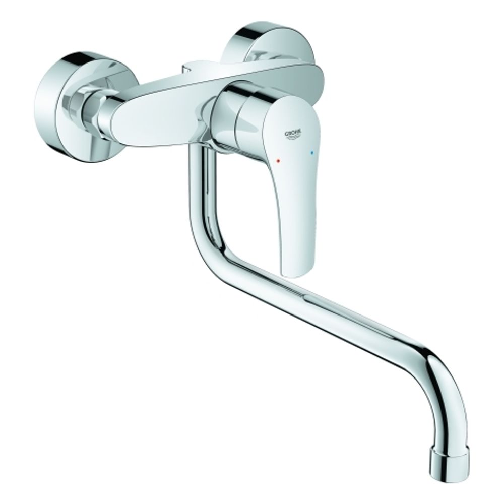 GROHE Einhand-SPT-Batterie Eurosmart 32224_3 Wandmontage Ausld. 277mm chrom, 32224003