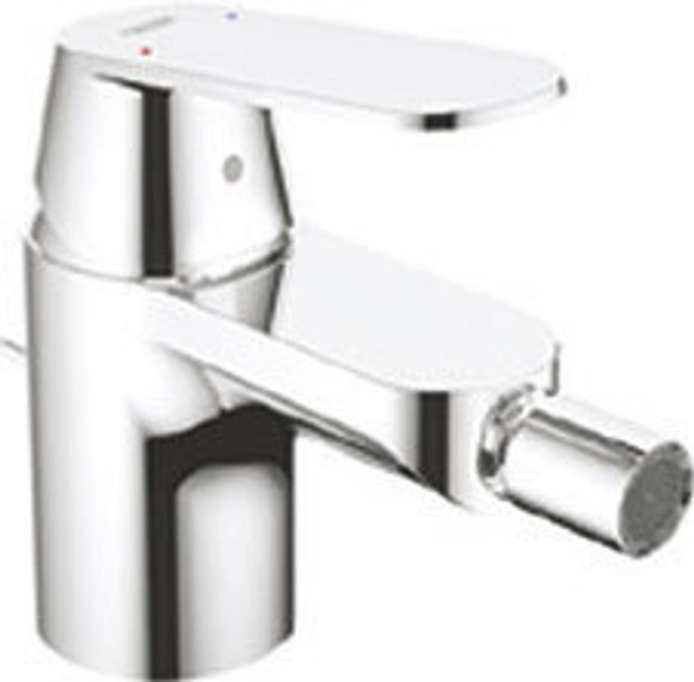 GROHE Bidetbatterie Eurosmart C 32839 DN15 mit Zugstangen-Ablaufgarnitur chrom, 32839000