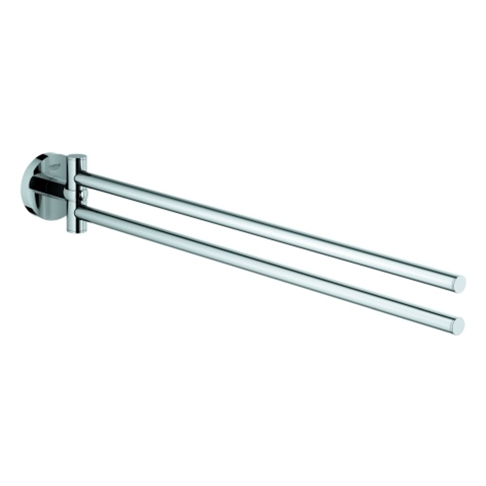 GROHE Handtuchhalter Essentials 40371_1 2-armig schwenkbar Metall 450mm chrom, 40371001